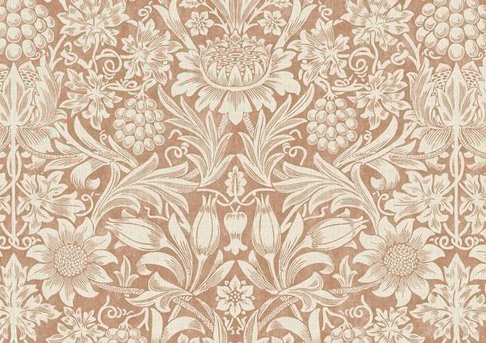 William Morris At Home Sunflower, Madder - Twist&Fit Roman Blind - Image 8